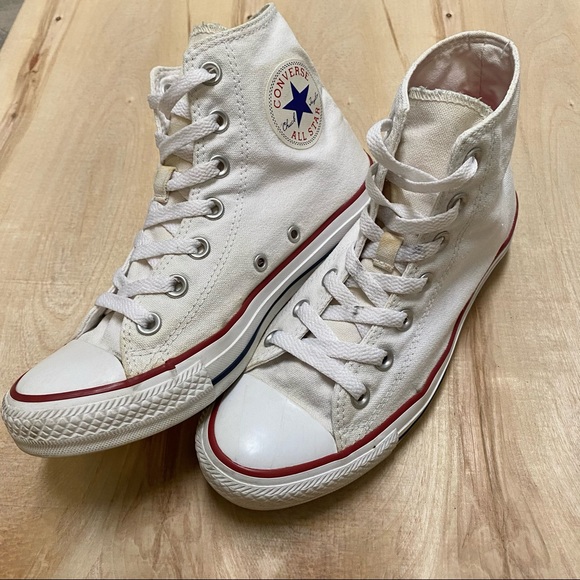 High Top White Converse All Star - Picture 2 of 5